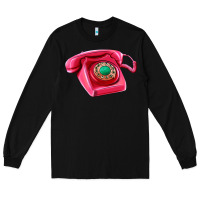 Black pink telephone Long Sleeve Tee - AdoDesignShop