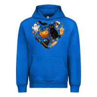 Cobalt Halloween Heart Urban Hoodie - texasbilliewilder