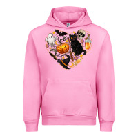 Fuchsia Pink Halloween Heart Urban Hoodie - texasbilliewilder