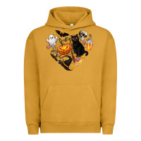 Pigment Peanut Butter Halloween Heart Urban Hoodie - texasbilliewilder
