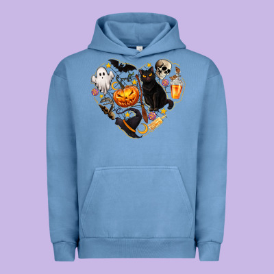 Halloween Heart Urban Hoodie Designed By Texasbilliewilder