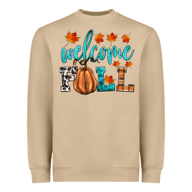 Welcome Fall Heavyweight Sweatshirt by HRA Design Shop | Teevron