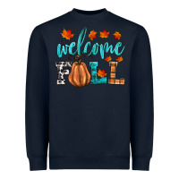 Navy welcome fall Heavyweight Sweatshirt - HRA Design Shop