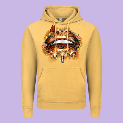 Melanin Lips Vintage Hoodie Designed By Zillion Design Studio
