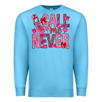 Ocean Blue call me never Premium Sweatshirt - NancyCooperArtShop