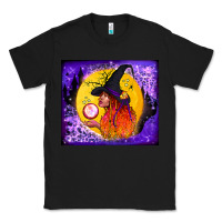 Black witch with crystal ball tumbler Classic Tee - BundleAndBundleShop