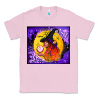 Bubblegum Pink witch with crystal ball tumbler Classic Tee - BundleAndBundleShop
