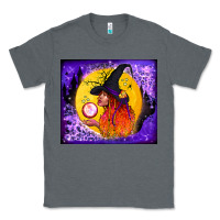 Charcoal Heather witch with crystal ball tumbler Classic Tee - BundleAndBundleShop