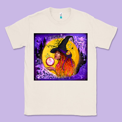 Witch With Crystal Ball Tumbler Classic Tee Designed By Bundleandbundleshop