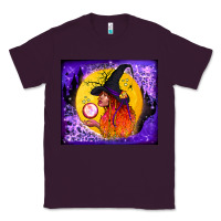 Plum witch with crystal ball tumbler Classic Tee - BundleAndBundleShop