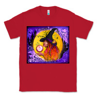 Red witch with crystal ball tumbler Classic Tee - BundleAndBundleShop