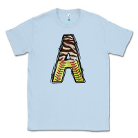 Dusty Blue softball alphabet a Classic Tee - CowhideDigitalArt