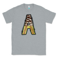 Heather Grey softball alphabet a Classic Tee - CowhideDigitalArt