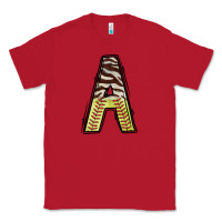 Red softball alphabet a Classic Tee - CowhideDigitalArt