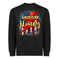 Black American honey 4th of july Heavyweight Sweatshirt - CowGirlArtShop
