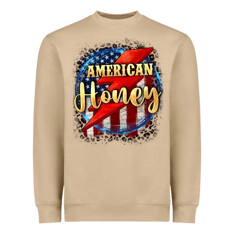 American Honey 4th Of July Heavyweight Sweatshirt by CowGirlArtShop | Teevron