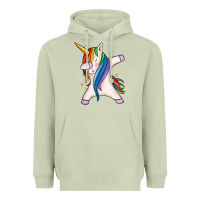 Matcha dabbing unicorn Heavyweight Hoodie - MaliasSmallBusiness