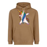 Toasted Coconut dabbing unicorn Heavyweight Hoodie - MaliasSmallBusiness