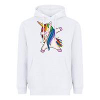 White dabbing unicorn Heavyweight Hoodie - MaliasSmallBusiness