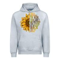Heather Grey They Whispered To Her You Can't Withstand Urban Hoodie - texasbilliewilder
