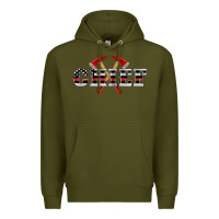 Army Green firefighter chief Premium Hoodie - Artiststas
