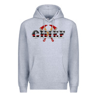 Heather Grey firefighter chief Premium Hoodie - Artiststas
