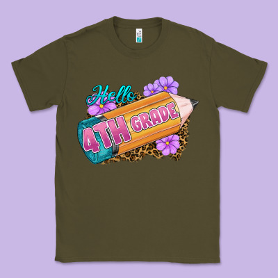 Hello 4th Grade Classic Tee Designed By Ranaportraitstore