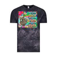 Cloud Black fuck everything skeletons Vintage Tee - AdoDesignShop
