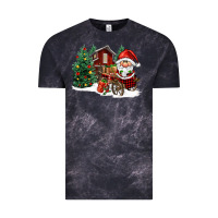 Cloud Black christmas gnomes barnyard Vintage Tee - FaDigitalArtStudio
