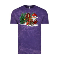 Cloud Purple christmas gnomes barnyard Vintage Tee - FaDigitalArtStudio