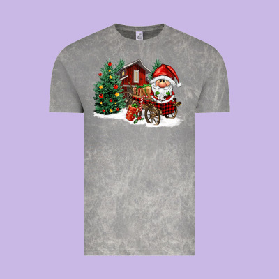 Christmas Gnomes Barnyard Vintage Tee Designed By Fadigitalartstudio