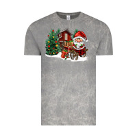 Cloud Rock christmas gnomes barnyard Vintage Tee - FaDigitalArtStudio