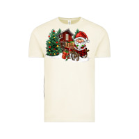 Vintage Arctic christmas gnomes barnyard Vintage Tee - FaDigitalArtStudio