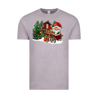 Vintage Zinc christmas gnomes barnyard Vintage Tee - FaDigitalArtStudio