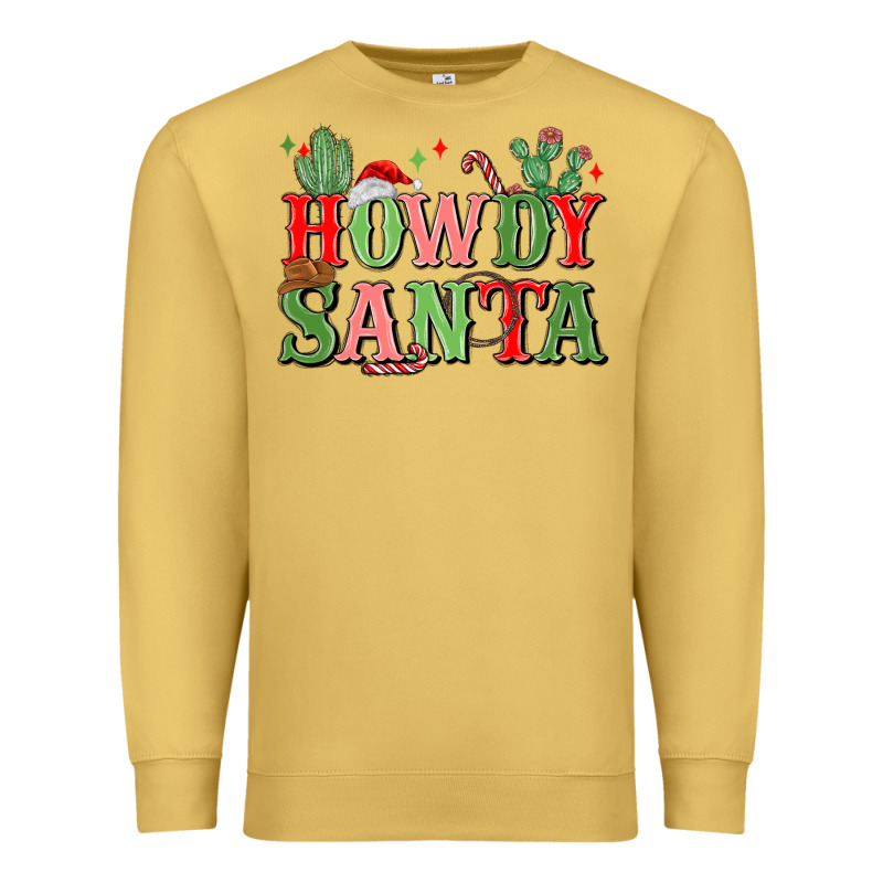 Howdy Santa Premium Sweatshirt by MaliasSmallBusiness | Teevron