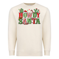 Sandshell howdy santa Premium Sweatshirt - MaliasSmallBusiness