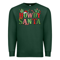 Sports Green howdy santa Premium Sweatshirt - MaliasSmallBusiness