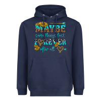 Navy maybe some things last forever after all Heavyweight Hoodie - NancyCooperArtShop