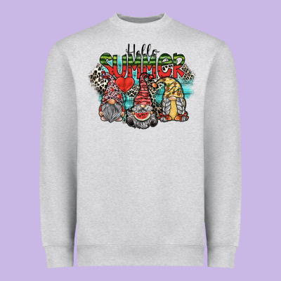 Hello Summer Heavyweight Sweatshirt Designed By Sublimationcraftshop