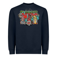 Navy hello summer Heavyweight Sweatshirt - SublimationCraftShop