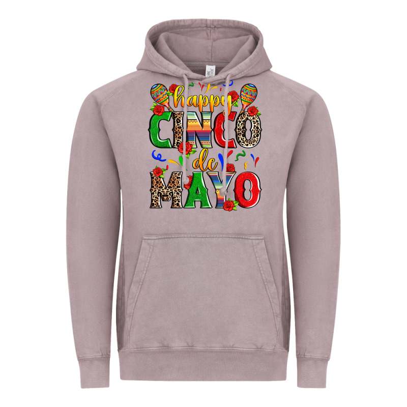 Happy Cinco De Mayo Vintage Hoodie by Zillion Design Studio | Teevron