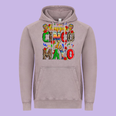 Happy Cinco De Mayo Vintage Hoodie Designed By Zillion Design Studio