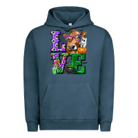 Pigment Midnight Navy love cow halloween tbw Urban Hoodie - texasbilliewilder