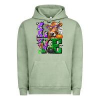 Pigment Oil Green love cow halloween tbw Urban Hoodie - texasbilliewilder