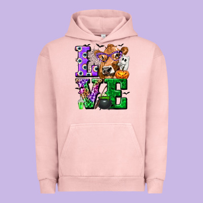 Love Cow Halloween Tbw Urban Hoodie Designed By Texasbilliewilder