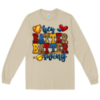 Mushroom hey batter batter swing softball Long Sleeve Tee - Jasminsmagicworld