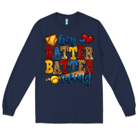Navy hey batter batter swing softball Long Sleeve Tee - Jasminsmagicworld
