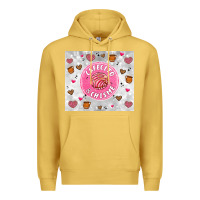 Antique Gold cafecito y chisme Premium Hoodie - Artiststas