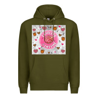 Army Green cafecito y chisme Premium Hoodie - Artiststas