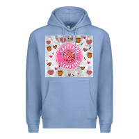 Colony Blue cafecito y chisme Premium Hoodie - Artiststas